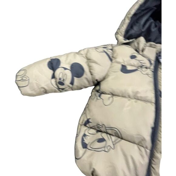 Disney H&M Brown Puffer Jacket Size 24 Months - Picture 5 of 7